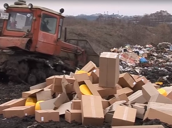 В Севастополе сожгли 109 кг немецких и украинских сыров В Севастополе сожгли 109 кг немецких и украинских сыров